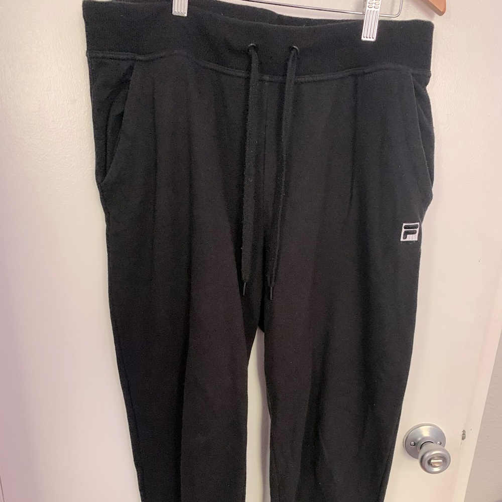 Black Fila Joggers